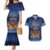 Jewish Hanukkah Festival Couples Matching Mermaid Dress and Hawaiian Shirt Let's Get Lit LT05 - Wonder Print Shop