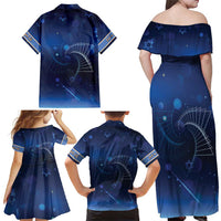 Jewish Hanukkah Festival Family Matching Off Shoulder Maxi Dress and Hawaiian Shirt Let's Get Lit LT05 - Wonder Print Shop