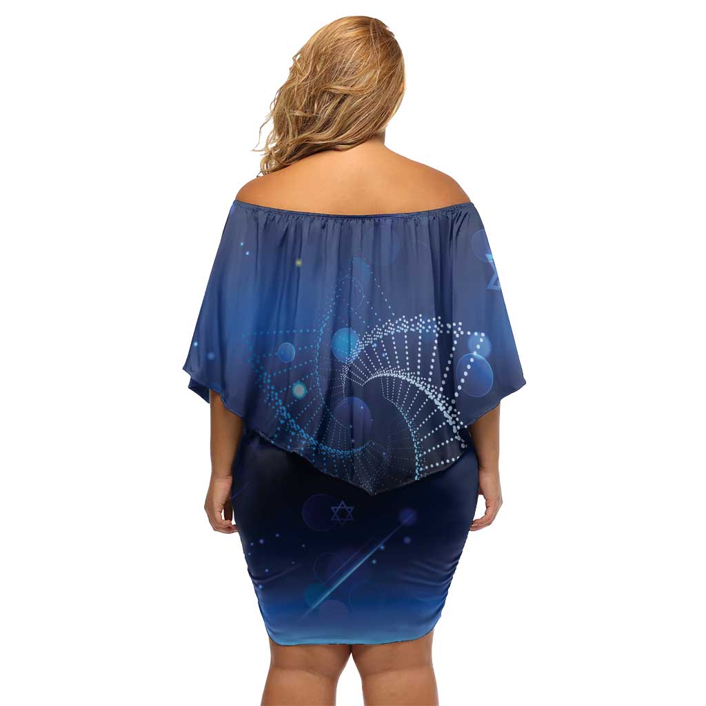 Jewish Hanukkah Festival Family Matching Off Shoulder Short Dress and Hawaiian Shirt Let's Get Lit LT05 - Wonder Print Shop