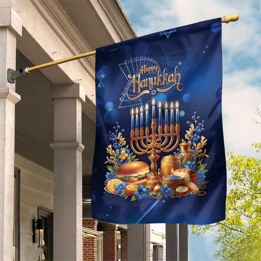 Jewish Hanukkah Festival Garden Flag Let's Get Lit LT05 - Wonder Print Shop