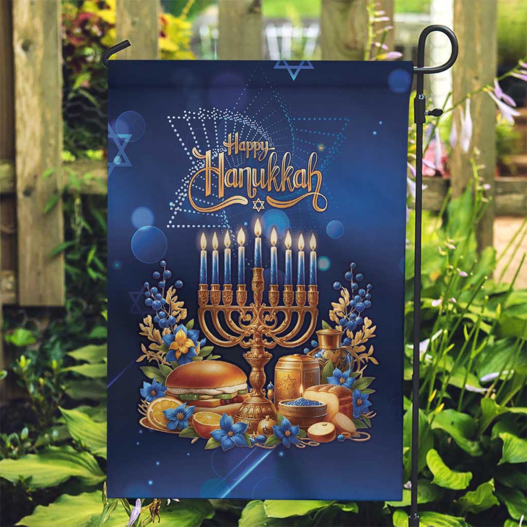 Jewish Hanukkah Festival Garden Flag Let's Get Lit LT05 - Wonder Print Shop
