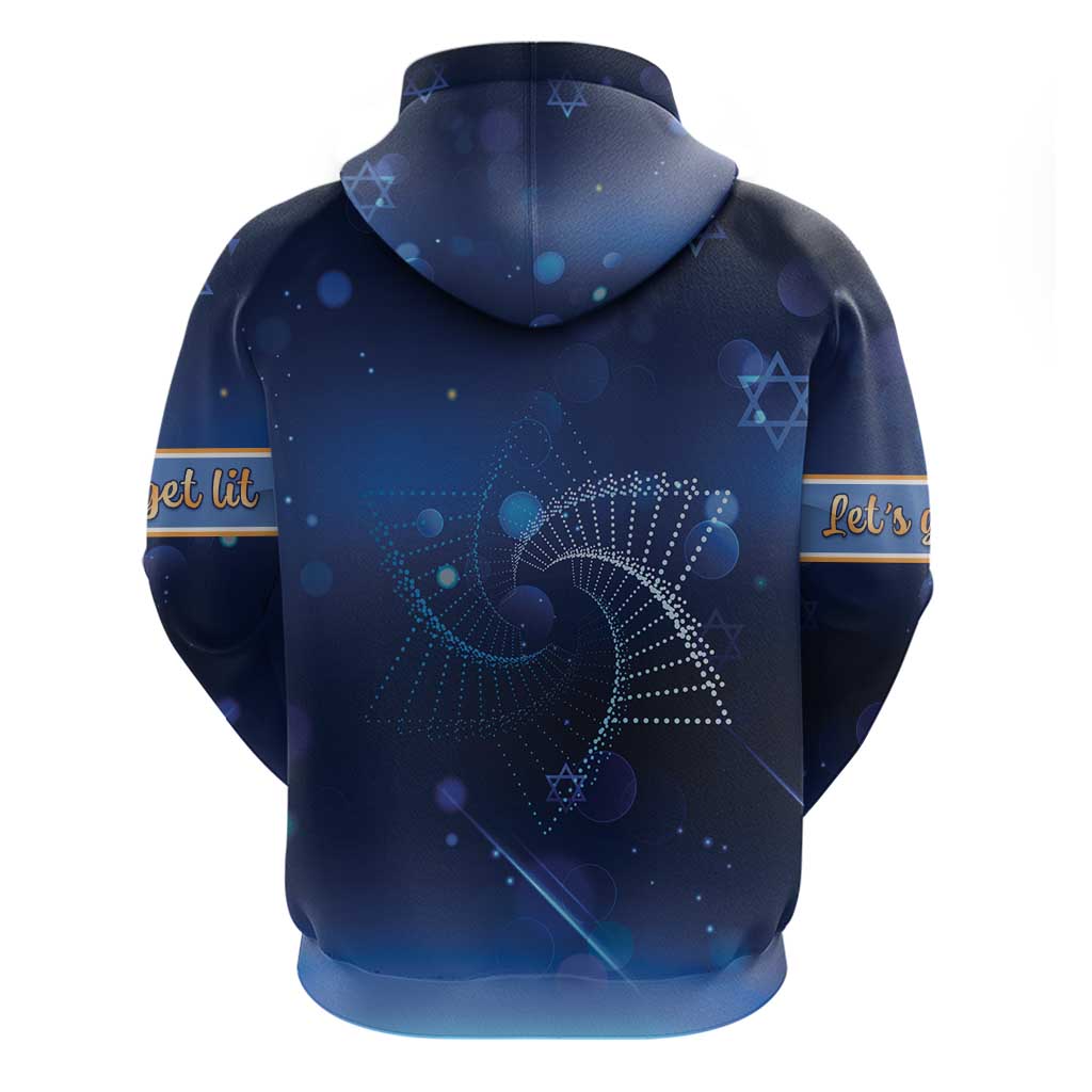 Jewish Hanukkah Festival Hoodie Let's Get Lit LT05 - Wonder Print Shop