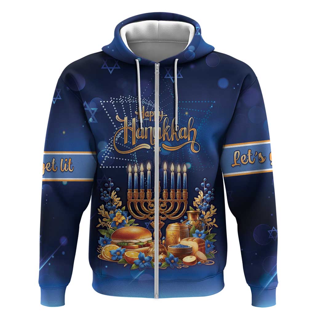 Jewish Hanukkah Festival Hoodie Let's Get Lit LT05 - Wonder Print Shop