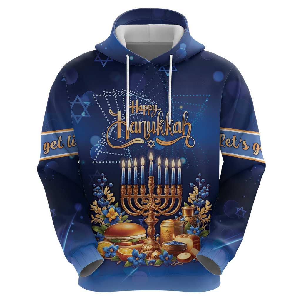 Jewish Hanukkah Festival Hoodie Let's Get Lit LT05 - Wonder Print Shop