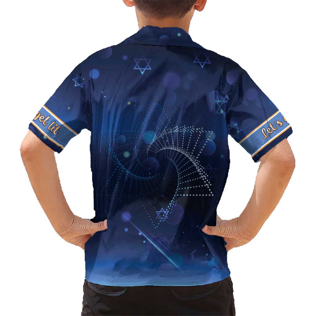 Jewish Hanukkah Festival Kid Hawaiian Shirt Let's Get Lit LT05 - Wonder Print Shop