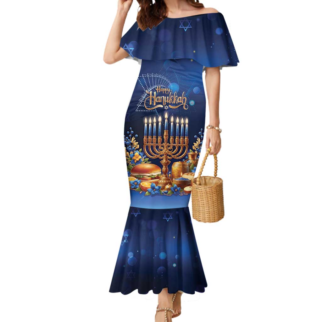 Jewish Hanukkah Festival Mermaid Dress Let's Get Lit LT05 - Wonder Print Shop