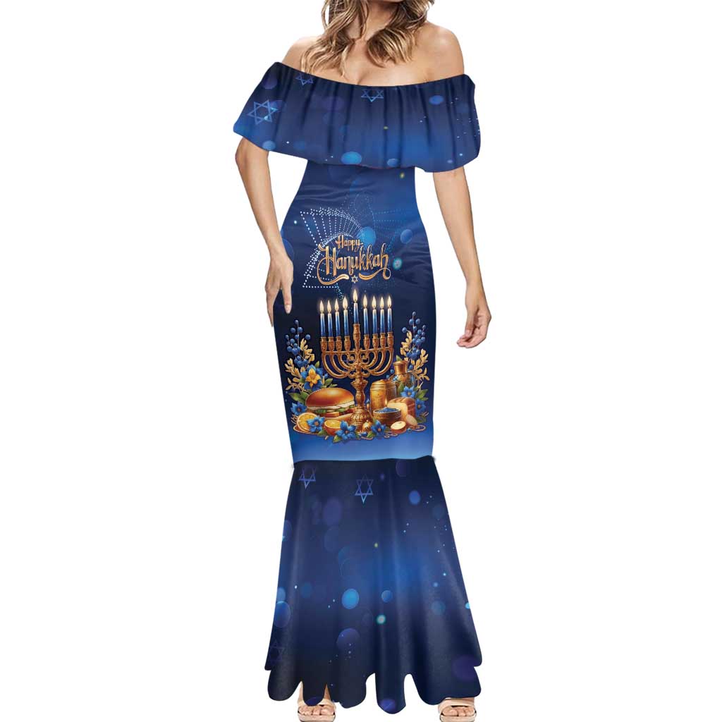 Jewish Hanukkah Festival Mermaid Dress Let's Get Lit LT05 - Wonder Print Shop
