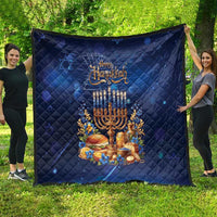 Jewish Hanukkah Festival Quilt Let's Get Lit LT05 - Wonder Print Shop