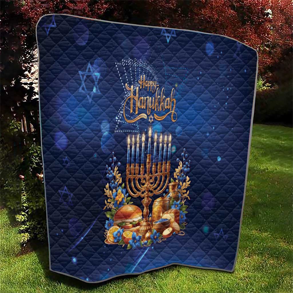 Jewish Hanukkah Festival Quilt Let's Get Lit LT05 - Wonder Print Shop