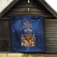 Jewish Hanukkah Festival Quilt Let's Get Lit LT05 - Wonder Print Shop