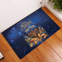 Jewish Hanukkah Festival Rubber Doormat Let's Get Lit LT05 - Wonder Print Shop