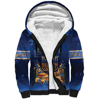 Jewish Hanukkah Festival Sherpa Hoodie Let's Get Lit LT05 - Wonder Print Shop