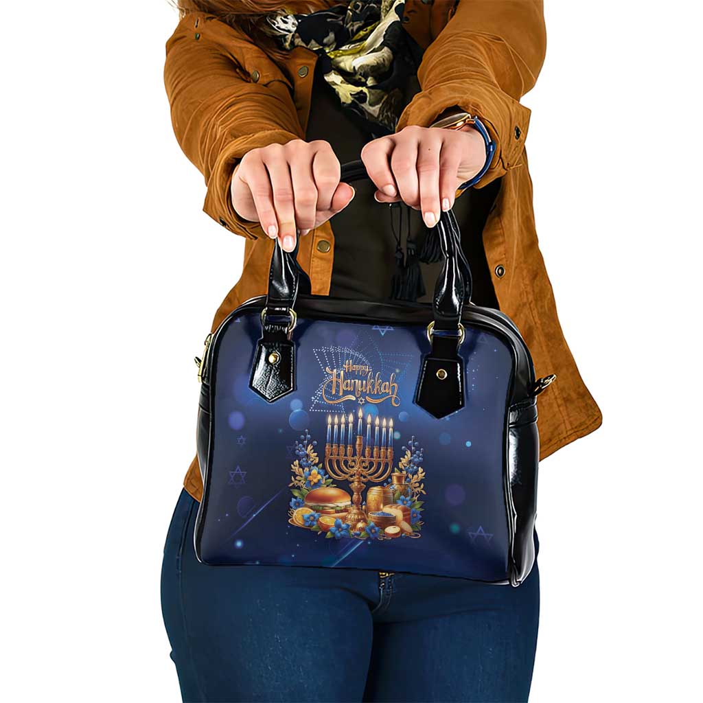 Jewish Hanukkah Festival Shoulder Handbag Let's Get Lit