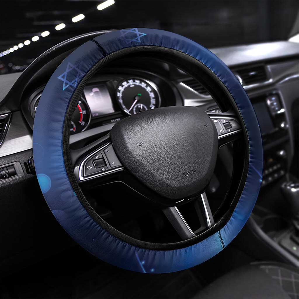 Jewish Hanukkah Festival Steering Wheel Cover Let's Get Lit LT05 - Wonder Print Shop