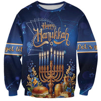 Jewish Hanukkah Festival Sweatshirt Let's Get Lit LT05 - Wonder Print Shop