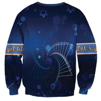 Jewish Hanukkah Festival Sweatshirt Let's Get Lit LT05 - Wonder Print Shop