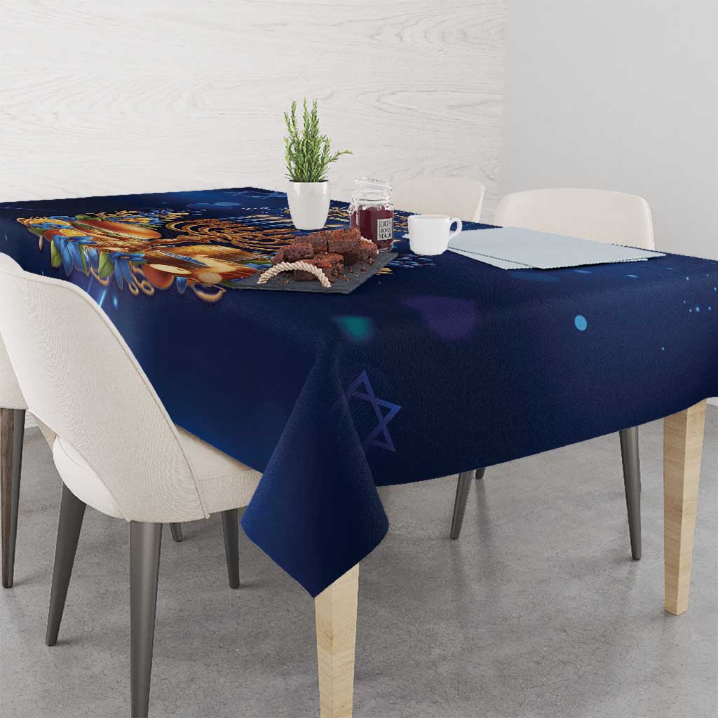 Jewish Hanukkah Festival Tablecloth Let's Get Lit LT05 - Wonder Print Shop