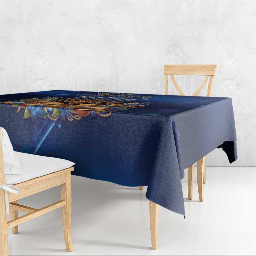 Jewish Hanukkah Festival Tablecloth Let's Get Lit LT05 - Wonder Print Shop