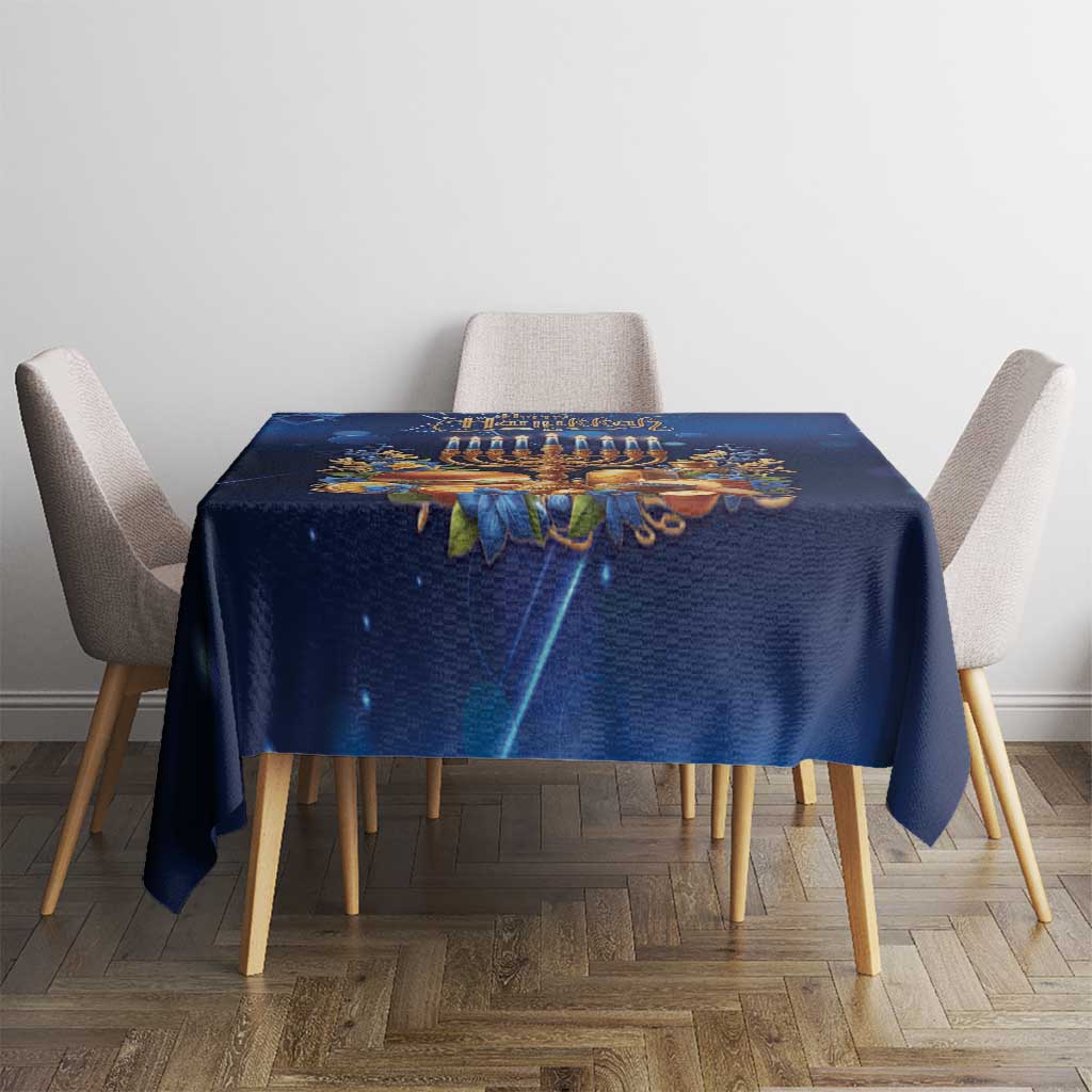 Jewish Hanukkah Festival Tablecloth Let's Get Lit LT05 - Wonder Print Shop
