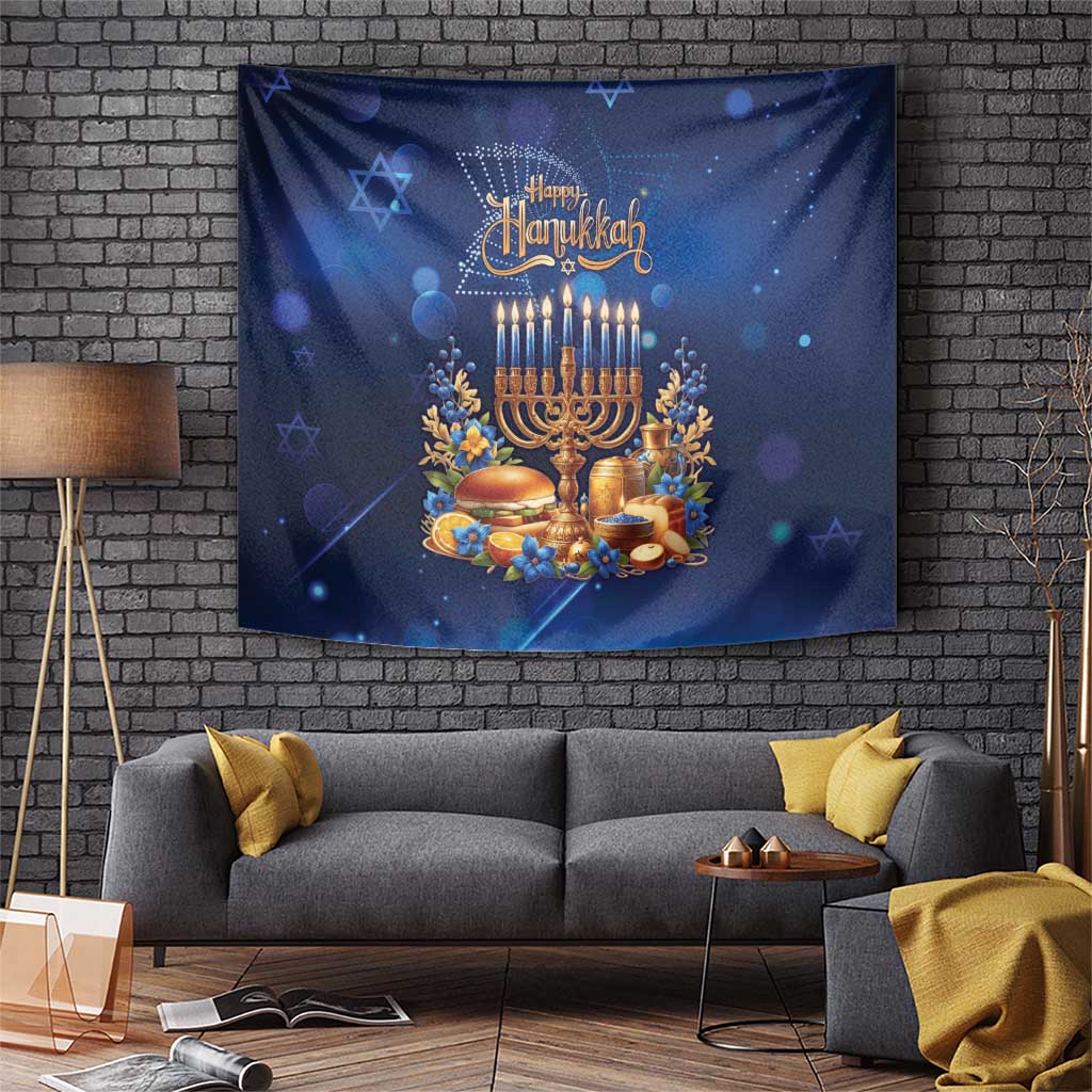 Jewish Hanukkah Festival Tapestry Let's Get Lit LT05 - Wonder Print Shop