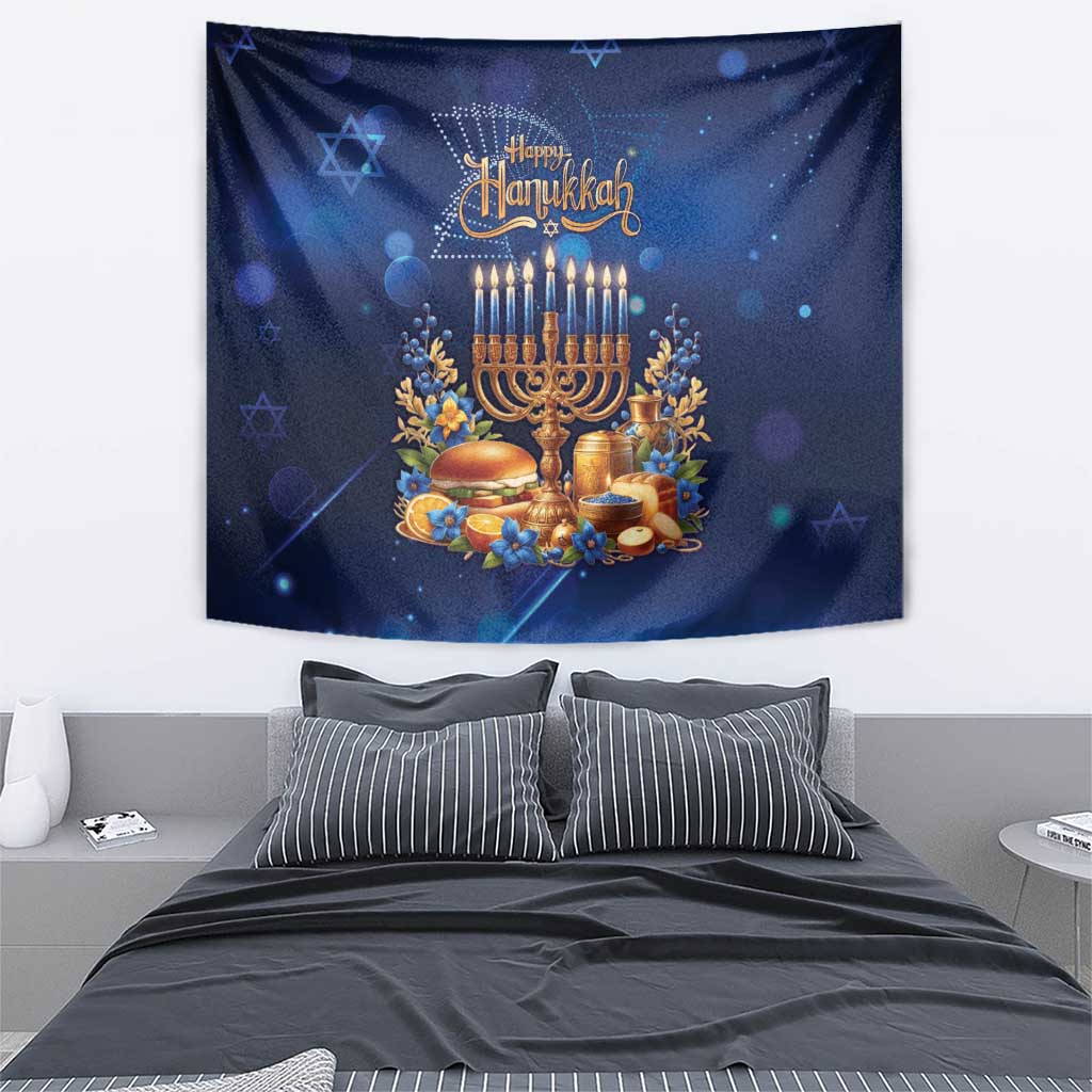 Jewish Hanukkah Festival Tapestry Let's Get Lit LT05 - Wonder Print Shop