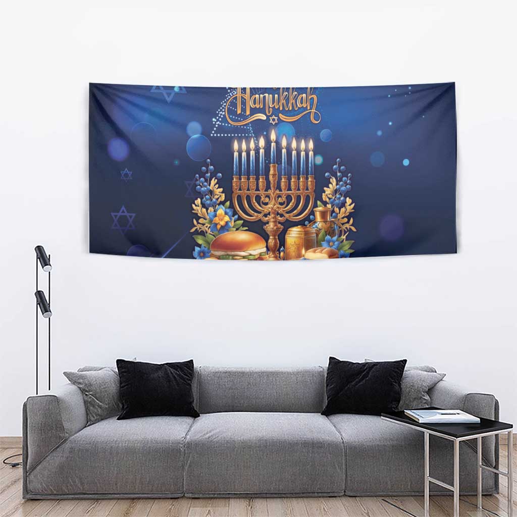 Jewish Hanukkah Festival Tapestry Let's Get Lit LT05 - Wonder Print Shop