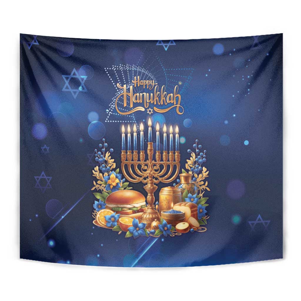 Jewish Hanukkah Festival Tapestry Let's Get Lit LT05 - Wonder Print Shop