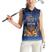 Jewish Hanukkah Festival Women Sleeveless Polo Shirt Let's Get Lit LT05 - Wonder Print Shop