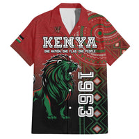 Personalised Kenya Jamhuri Day Family Matching Off The Shoulder Long Sleeve Dress and Hawaiian Shirt One Nation One Flag One People LT05 - Wonder Print Shop