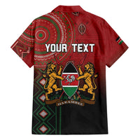Personalised Kenya Jamhuri Day Family Matching Off Shoulder Short Dress and Hawaiian Shirt One Nation One Flag One People LT05 - Wonder Print Shop