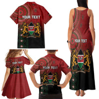Personalised Kenya Jamhuri Day Family Matching Tank Maxi Dress and Hawaiian Shirt One Nation One Flag One People LT05 - Wonder Print Shop