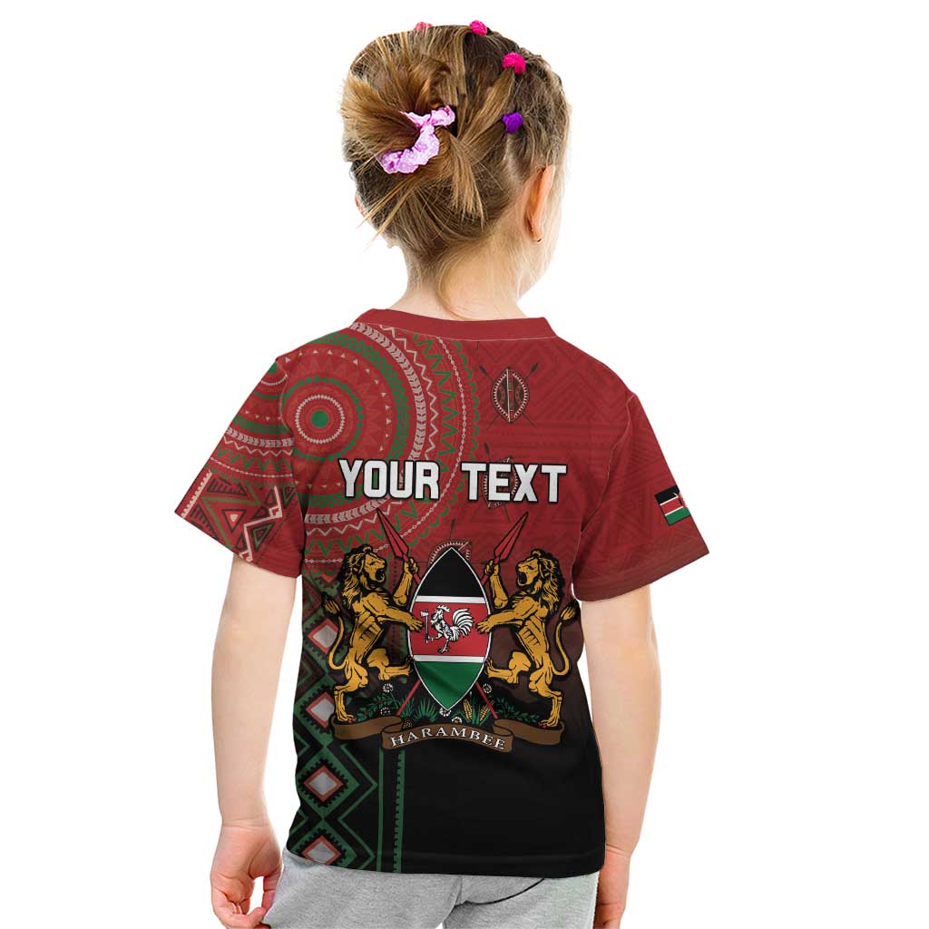 Personalised Kenya Jamhuri Day Kid T Shirt One Nation One Flag One People LT05 - Wonder Print Shop