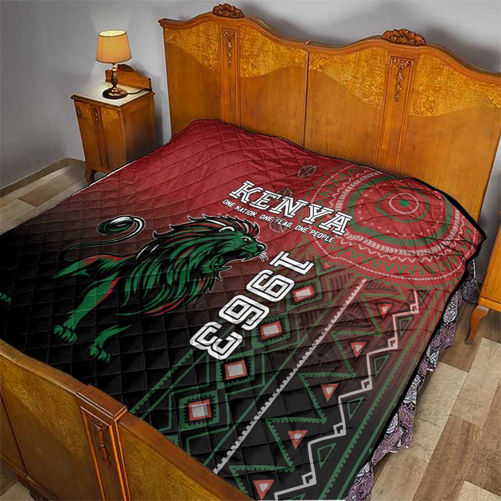 Kenya Jamhuri Day Quilt One Nation One Flag One People LT05 - Wonder Print Shop