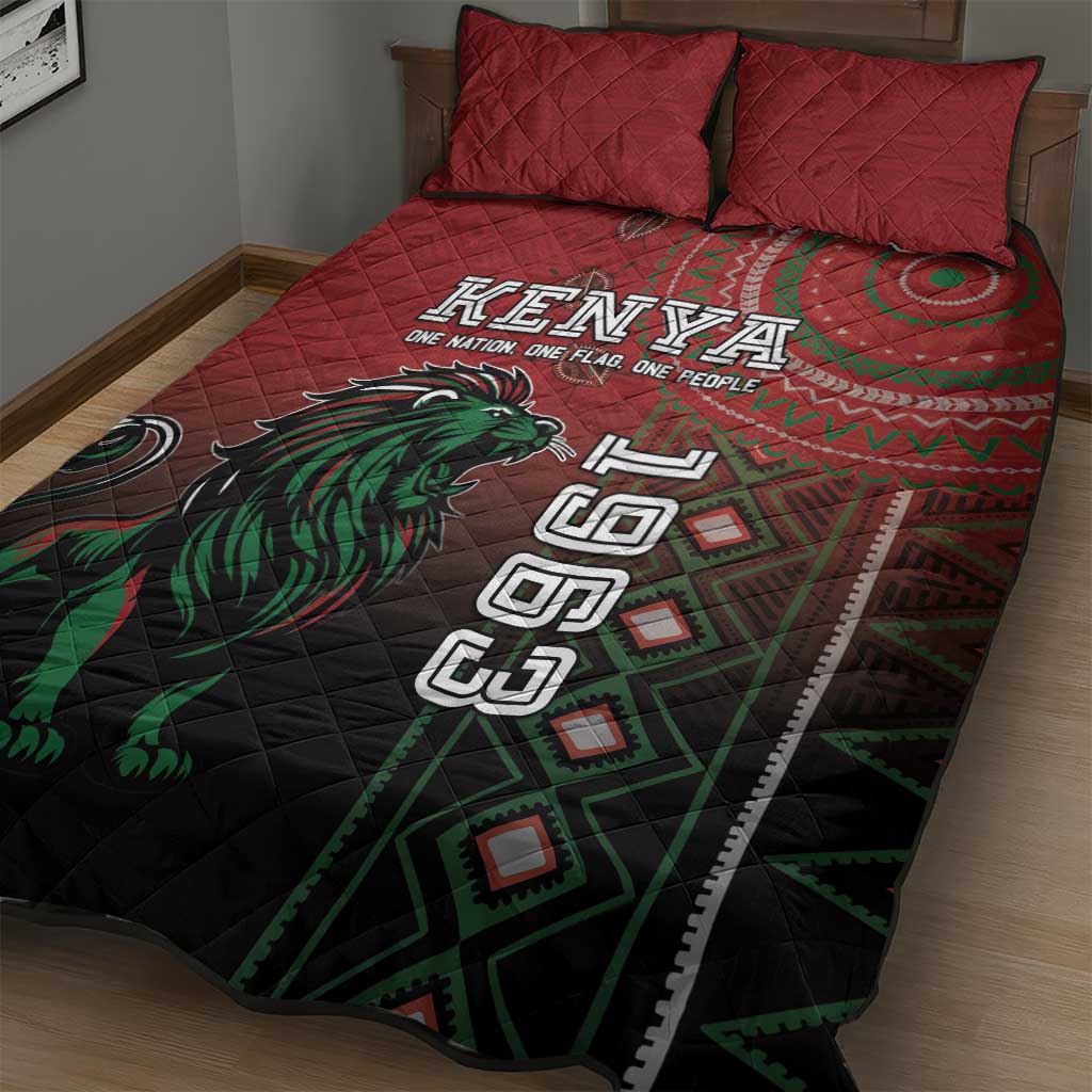 Kenya Jamhuri Day Quilt Bed Set One Nation One Flag One People LT05 - Wonder Print Shop