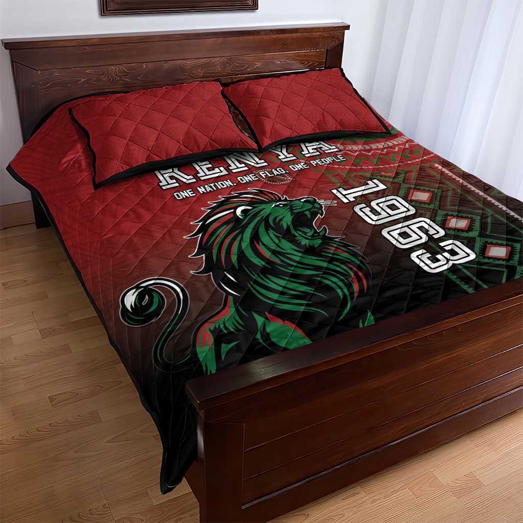 Kenya Jamhuri Day Quilt Bed Set One Nation One Flag One People LT05 - Wonder Print Shop