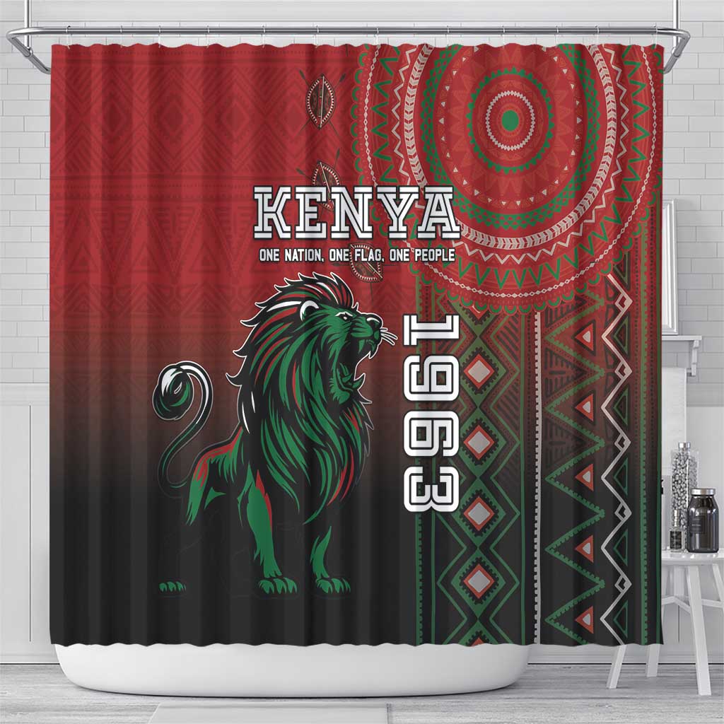 Kenya Jamhuri Day Shower Curtain One Nation One Flag One People