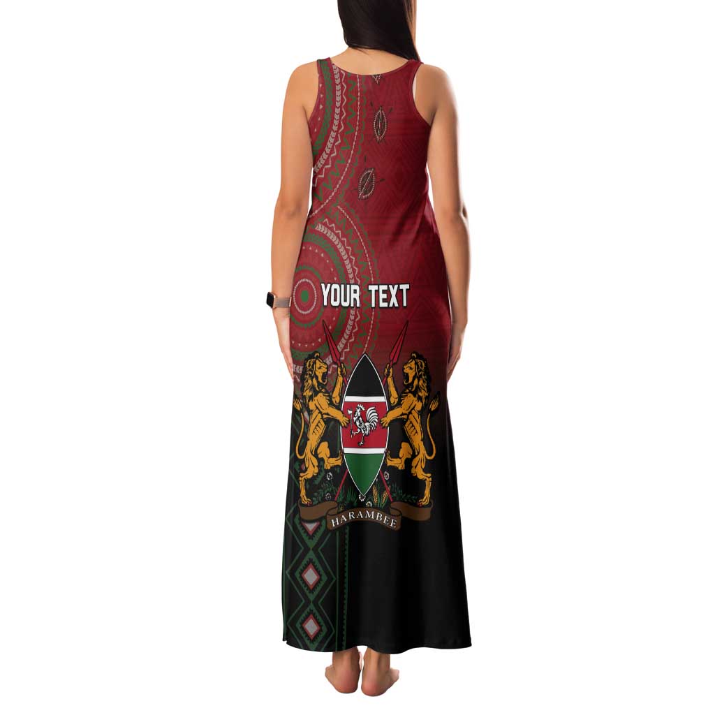 Personalised Kenya Jamhuri Day Tank Maxi Dress One Nation One Flag One People LT05 - Wonder Print Shop