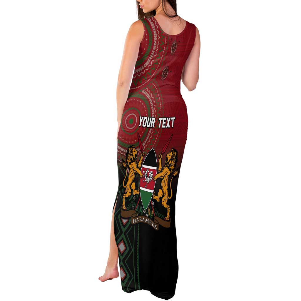 Personalised Kenya Jamhuri Day Tank Maxi Dress One Nation One Flag One People LT05 - Wonder Print Shop