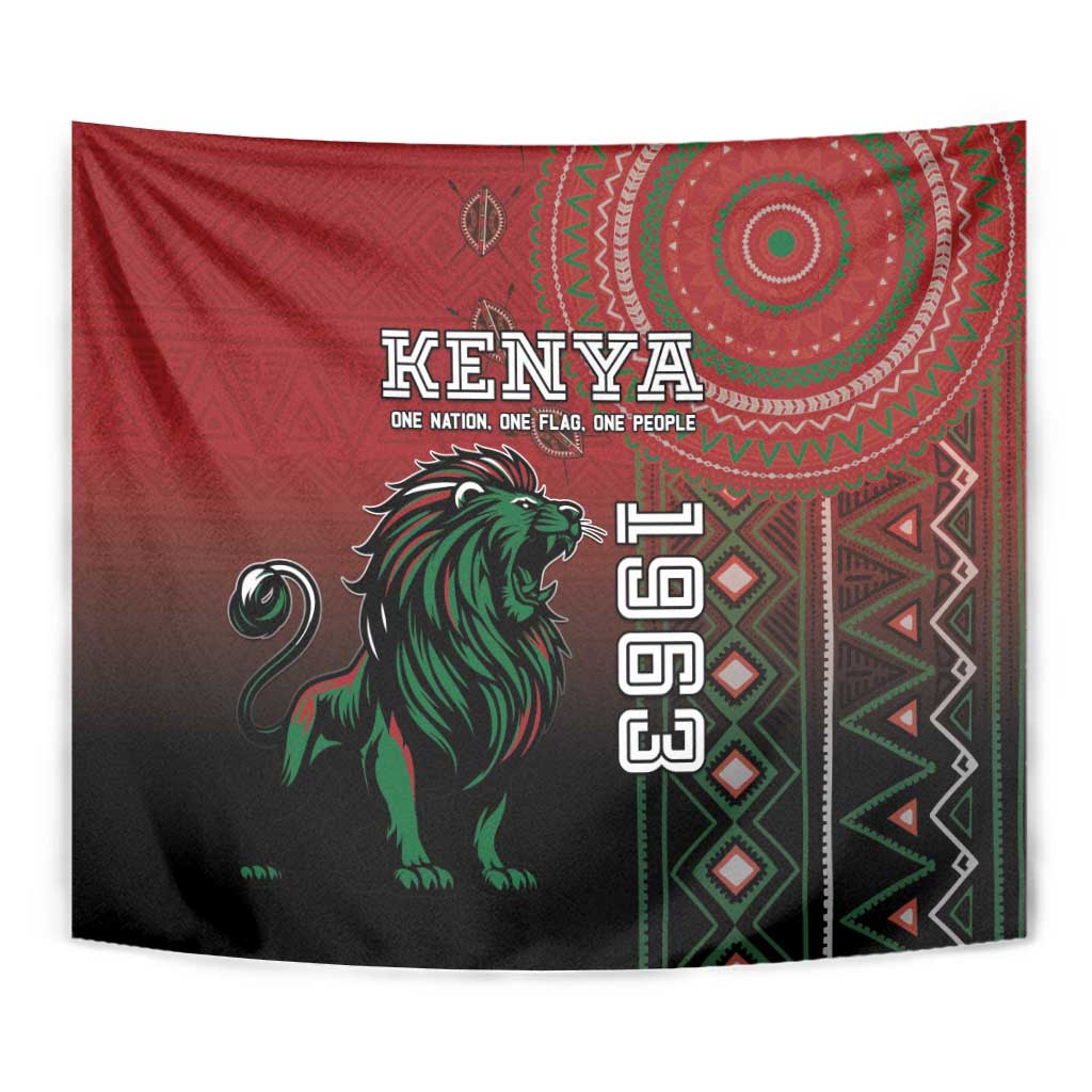 Kenya Jamhuri Day Tapestry One Nation One Flag One People LT05 - Wonder Print Shop