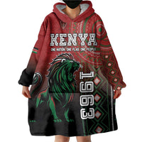 Personalised Kenya Jamhuri Day Wearable Blanket Hoodie One Nation One Flag One People LT05 - Wonder Print Shop