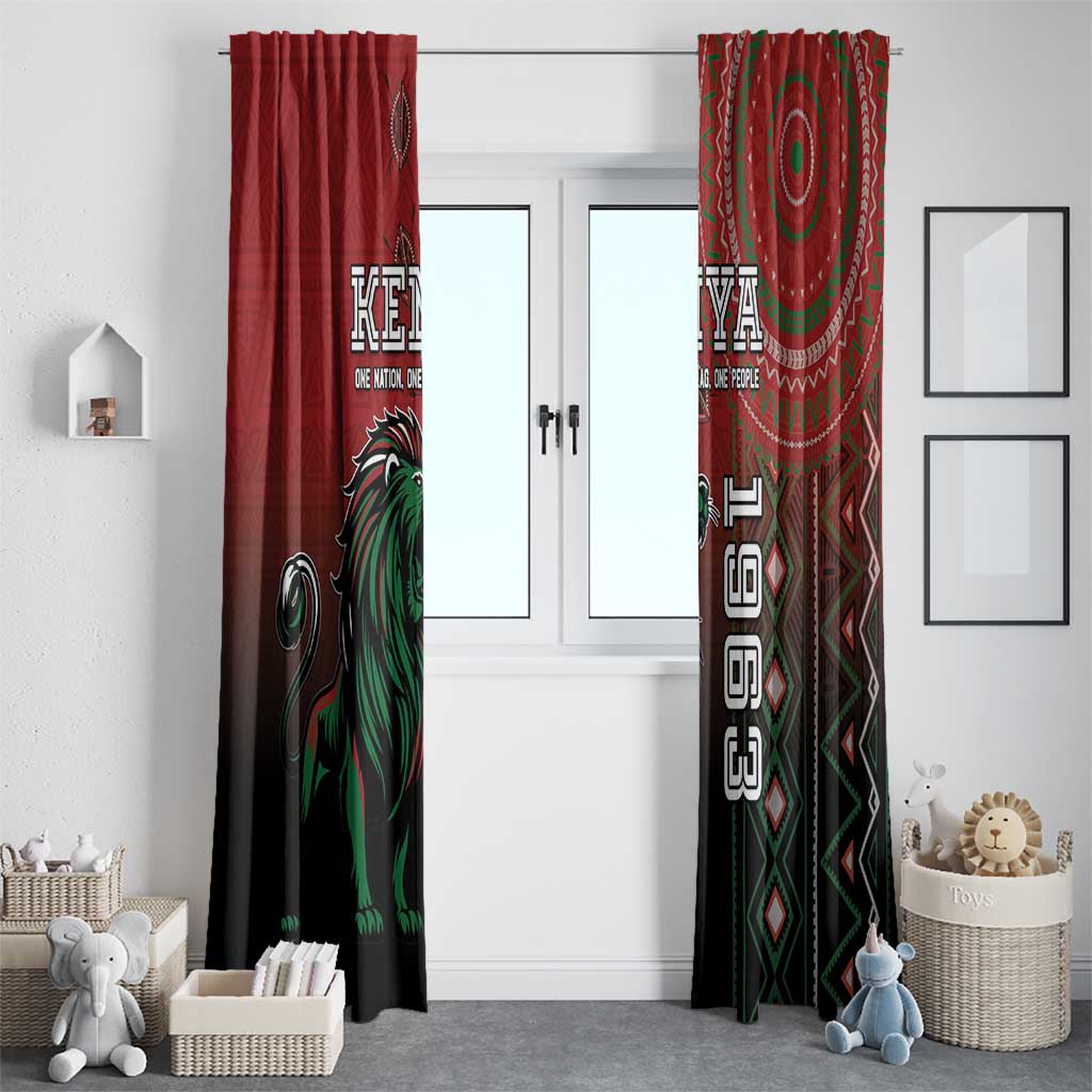 Kenya Jamhuri Day Window Curtain One Nation One Flag One People LT05 - Wonder Print Shop