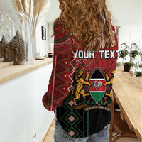 Personalised Kenya Jamhuri Day Women Casual Shirt One Nation One Flag One People LT05 - Wonder Print Shop