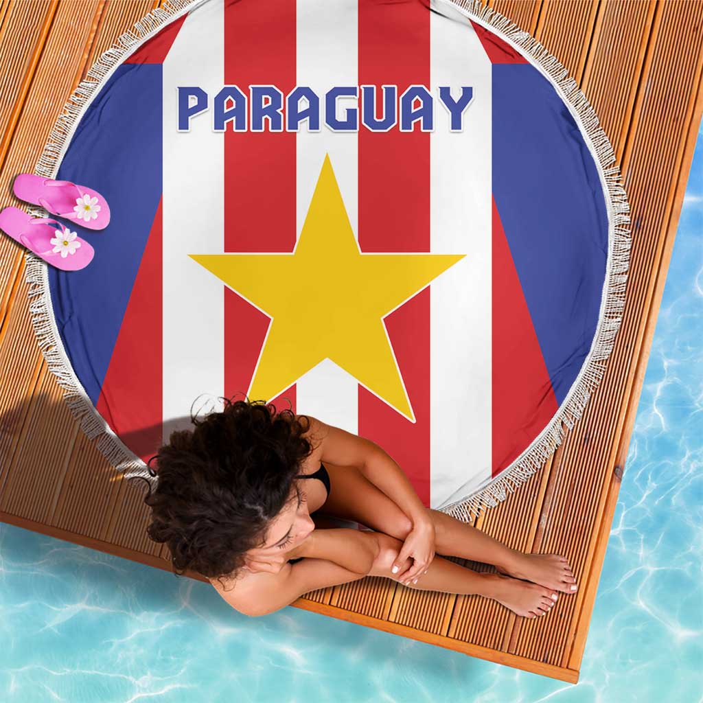 Paraguay Star Football Beach Blanket Go Albirroja