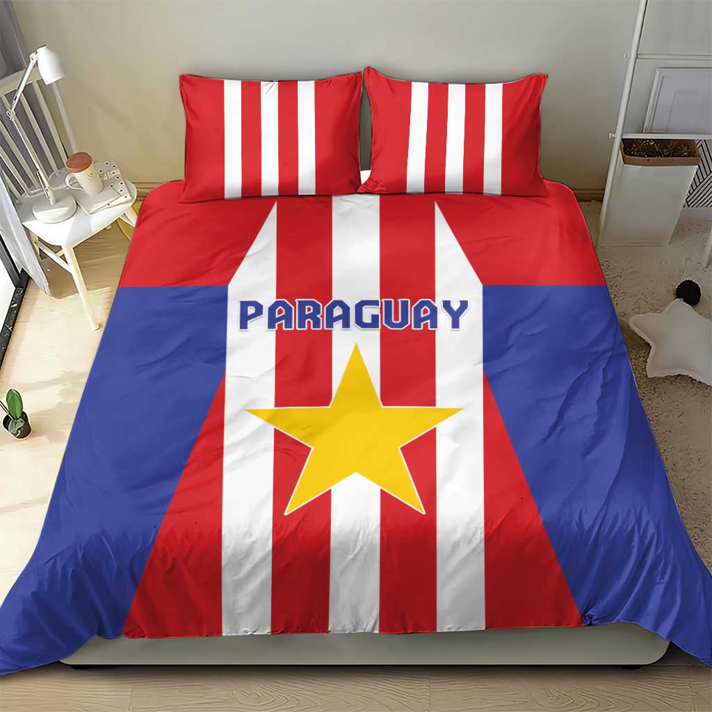 Paraguay Star Football Bedding Set Go Albirroja