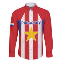 Custom Paraguay Star Football Family Matching Off Shoulder Maxi Dress and Hawaiian Shirt Go Albirroja