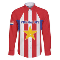 Custom Paraguay Star Football Family Matching Puletasi and Hawaiian Shirt Go Albirroja