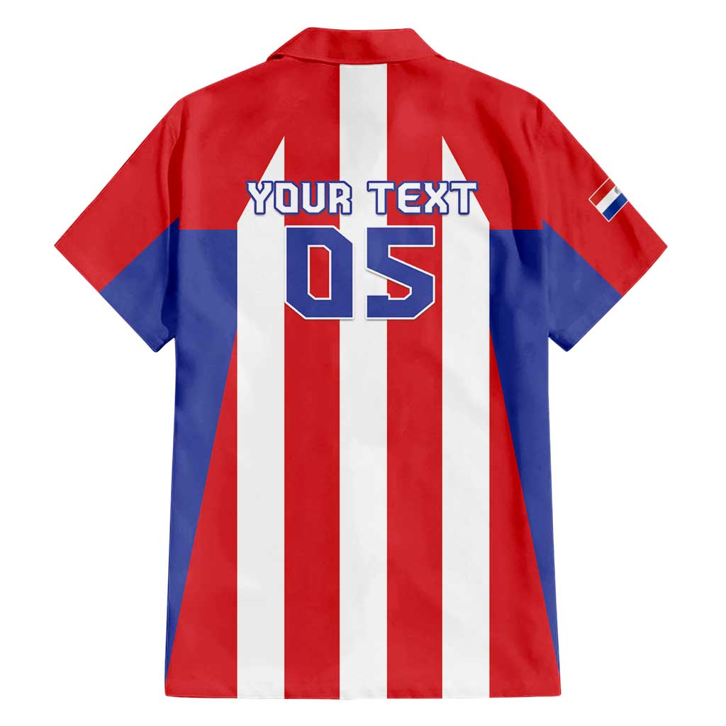 Custom Paraguay Star Football Family Matching Short Sleeve Bodycon Dress and Hawaiian Shirt Go Albirroja