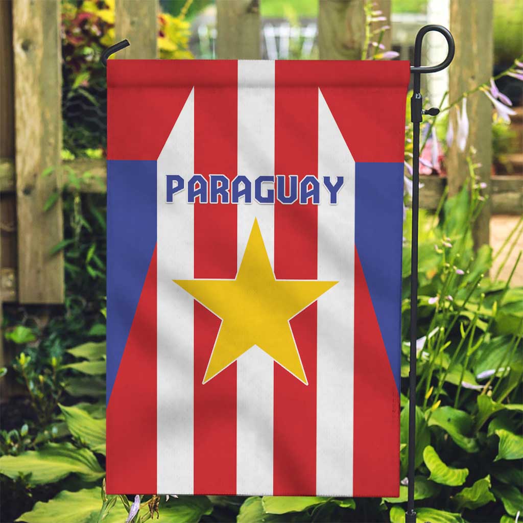 Paraguay Star Football Garden Flag Go Albirroja