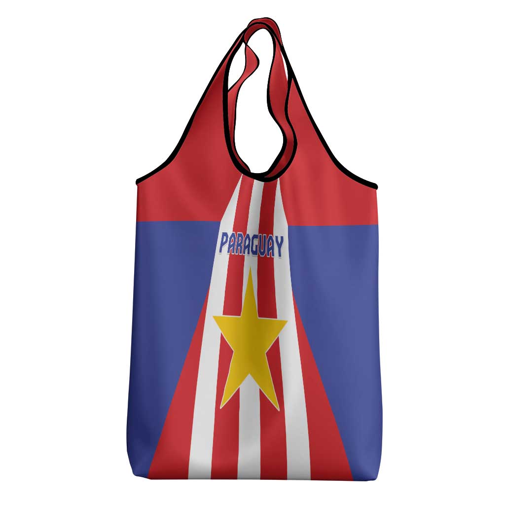 Paraguay Star Football Grocery Bag Go Albirroja