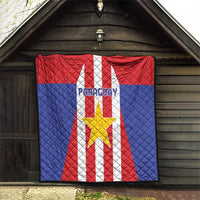 Paraguay Star Football Quilt Go Albirroja